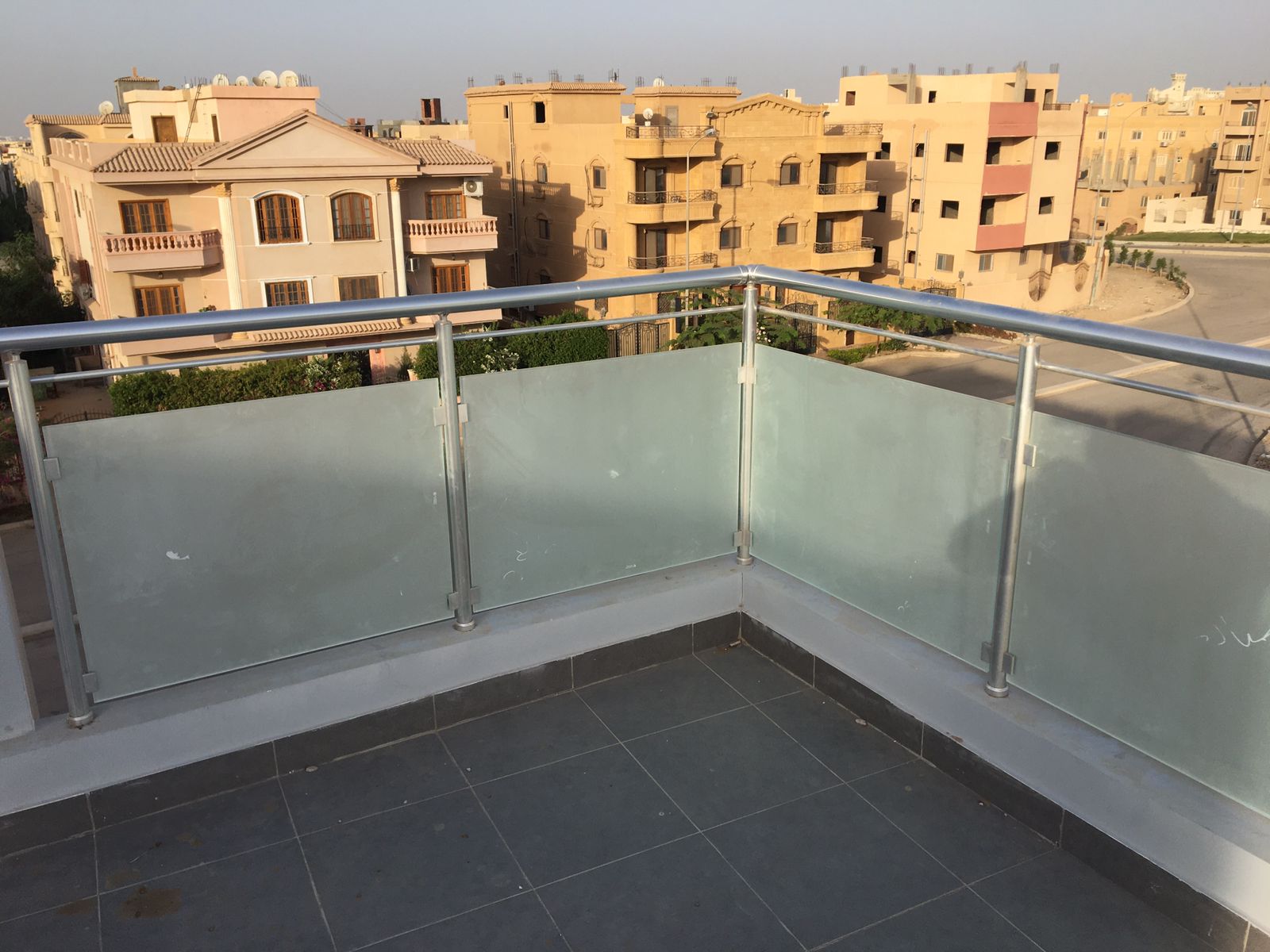 Aluminum and Glass Handrail